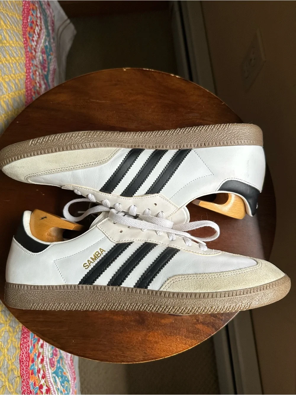 Adidas Samba Classic White Black Gum Leather Sneakers Men’s Size 12 G17102